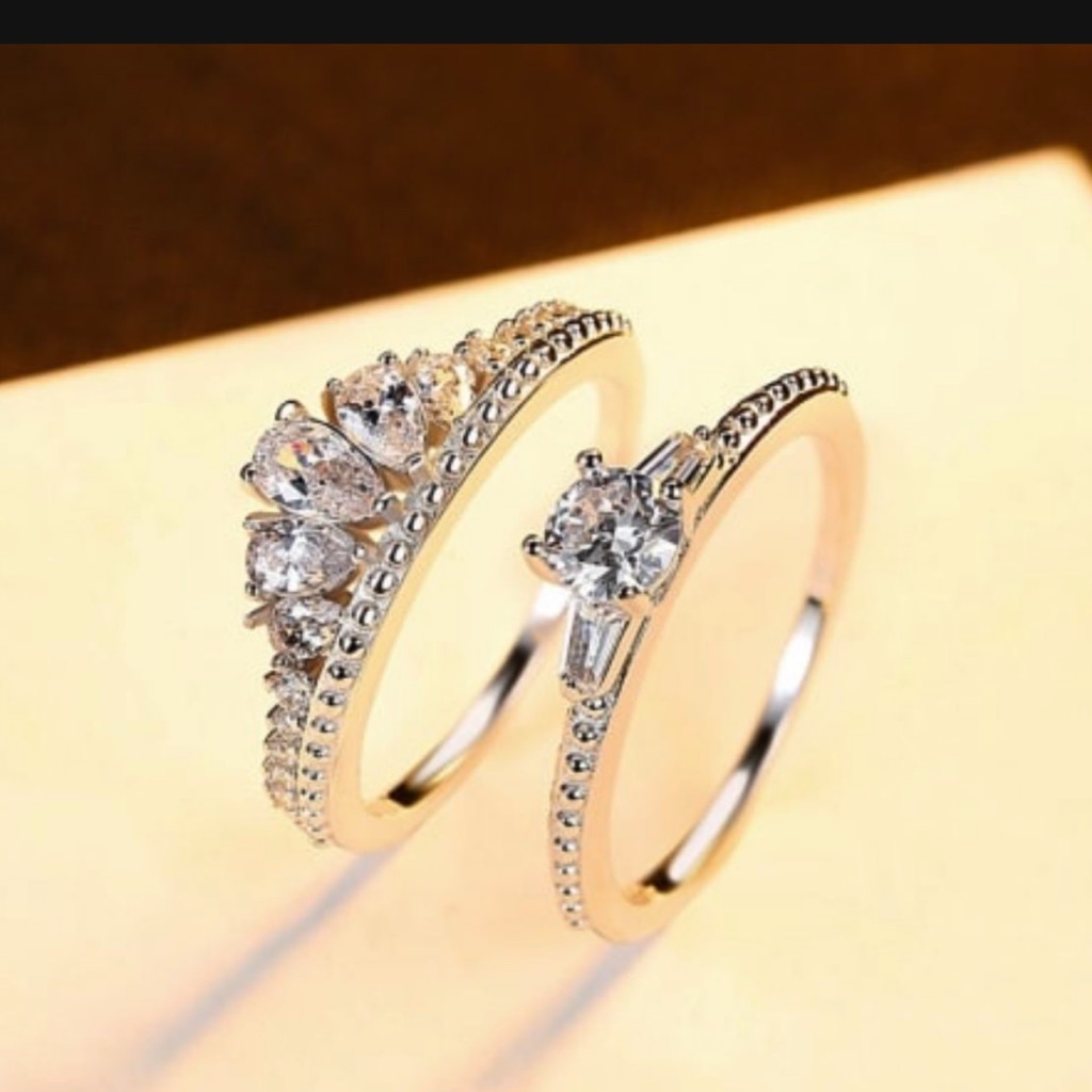 925 Sterling Silver Crown Stackable Ring